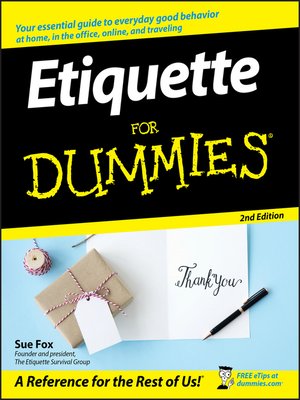 cover image of Etiquette For Dummies